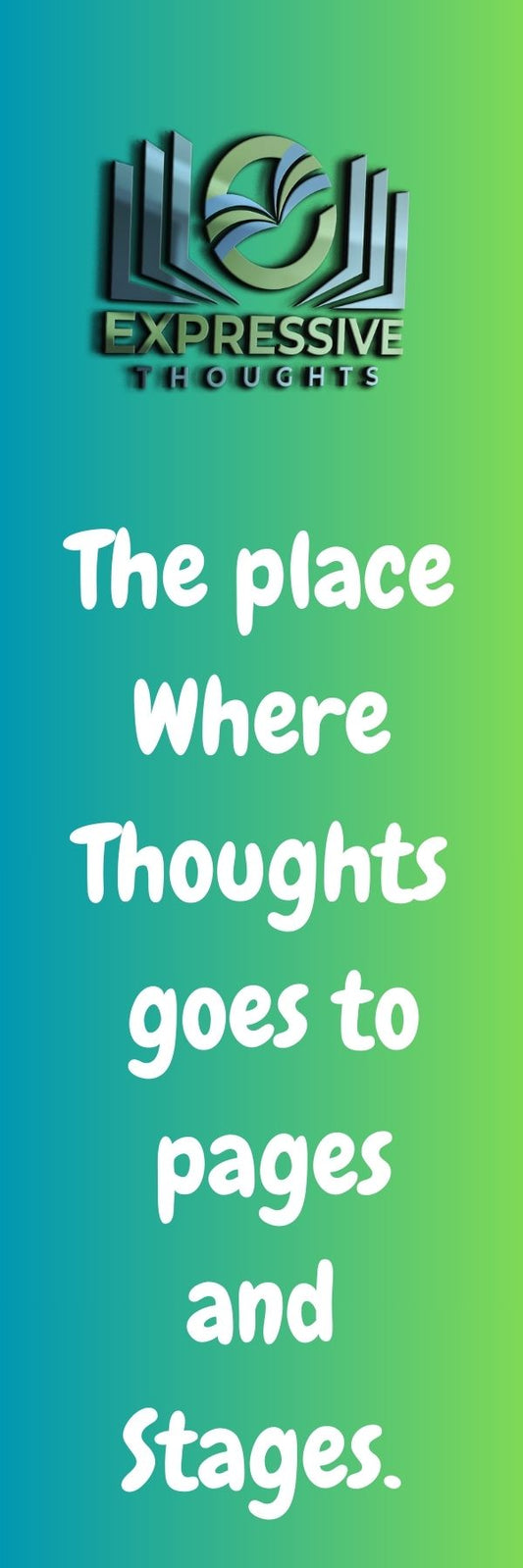 Expressive Thoughts Bookmark